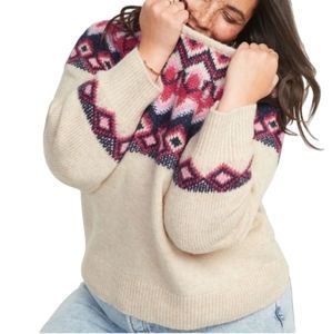 Old Navy Fair Isle Crew Neck Sweater 4xl